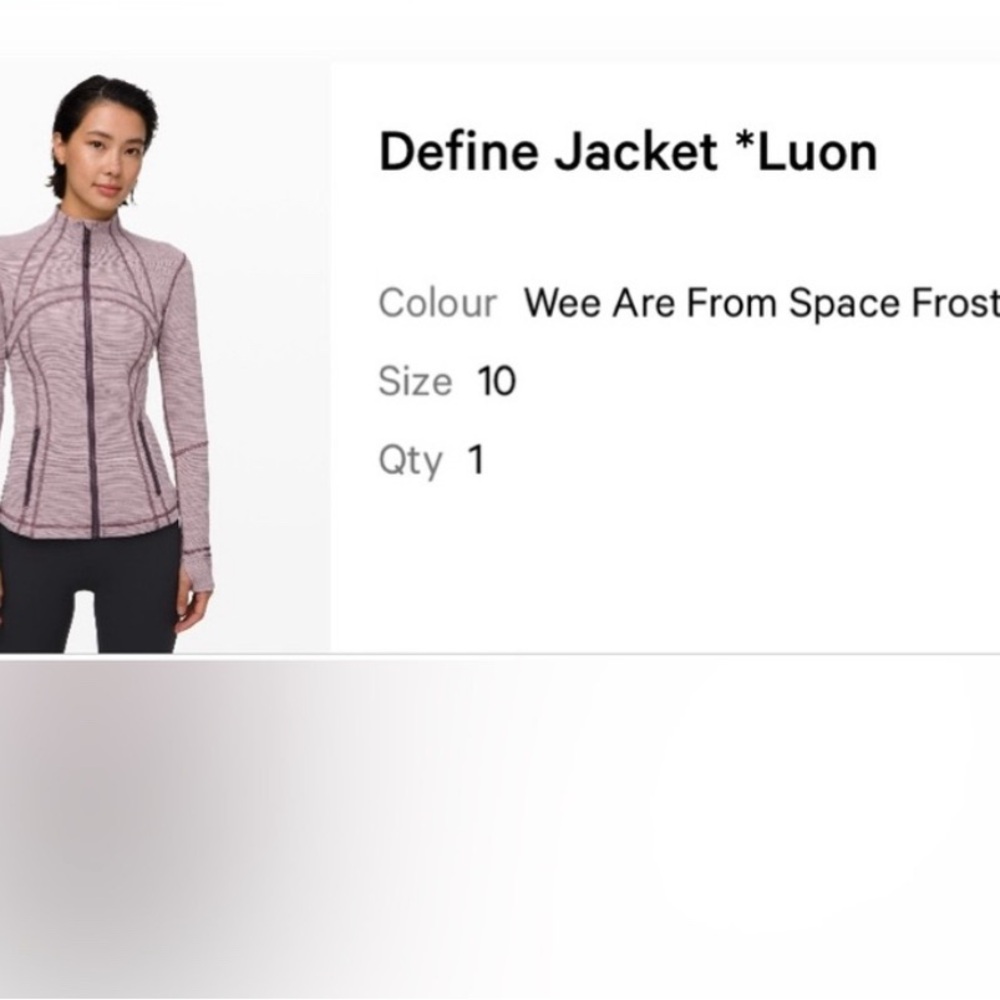 lululemon athletica Define Jacket - Light Purple